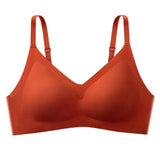 Padded Deep V Lingerie Yoga Fitness Sports Bra-Caramelred-6