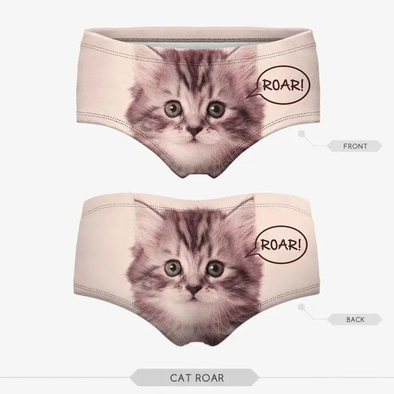 LOVEMI  Panties 1 Lovemi -  Sexy Panties Wholesale 3d Print Cat Cotton Underwear Women