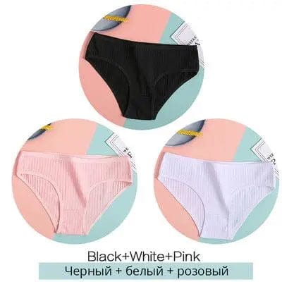 LOVEMI  Panties C / M Lovemi -  Women Underpants Solid Girls Briefs Sexy Female Lingerie