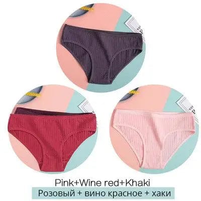 LOVEMI  Panties E / M Lovemi -  Women Underpants Solid Girls Briefs Sexy Female Lingerie