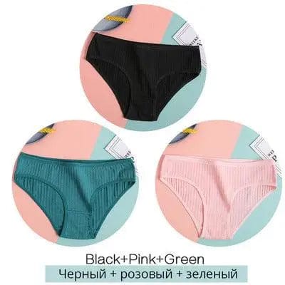 LOVEMI  Panties H / M Lovemi -  Women Underpants Solid Girls Briefs Sexy Female Lingerie