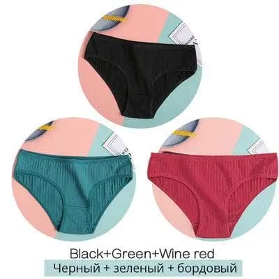 LOVEMI  Panties Lovemi -  Women Underpants Solid Girls Briefs Sexy Female Lingerie