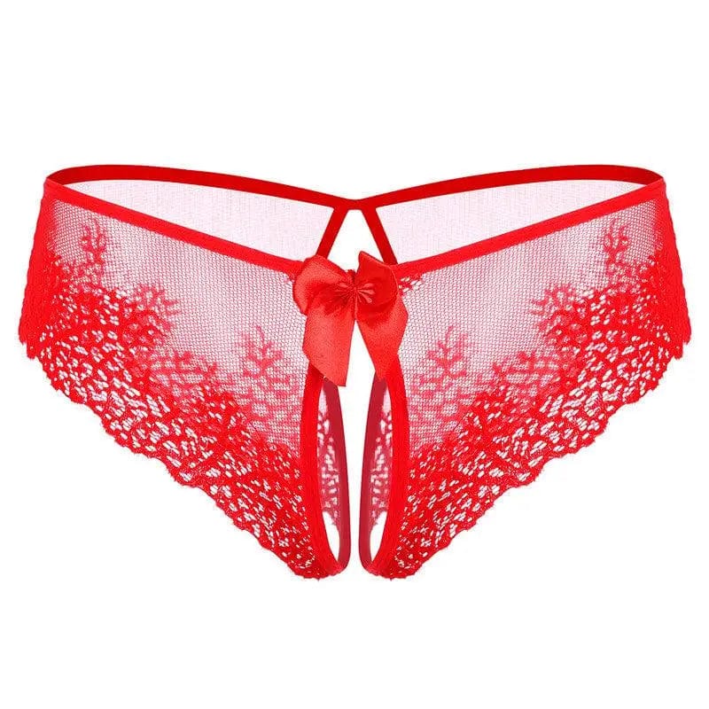 LOVEMI  Panties Red / One size Lovemi -  Lace Bow Sexy Non-take-off Thong Sexy Lingerie