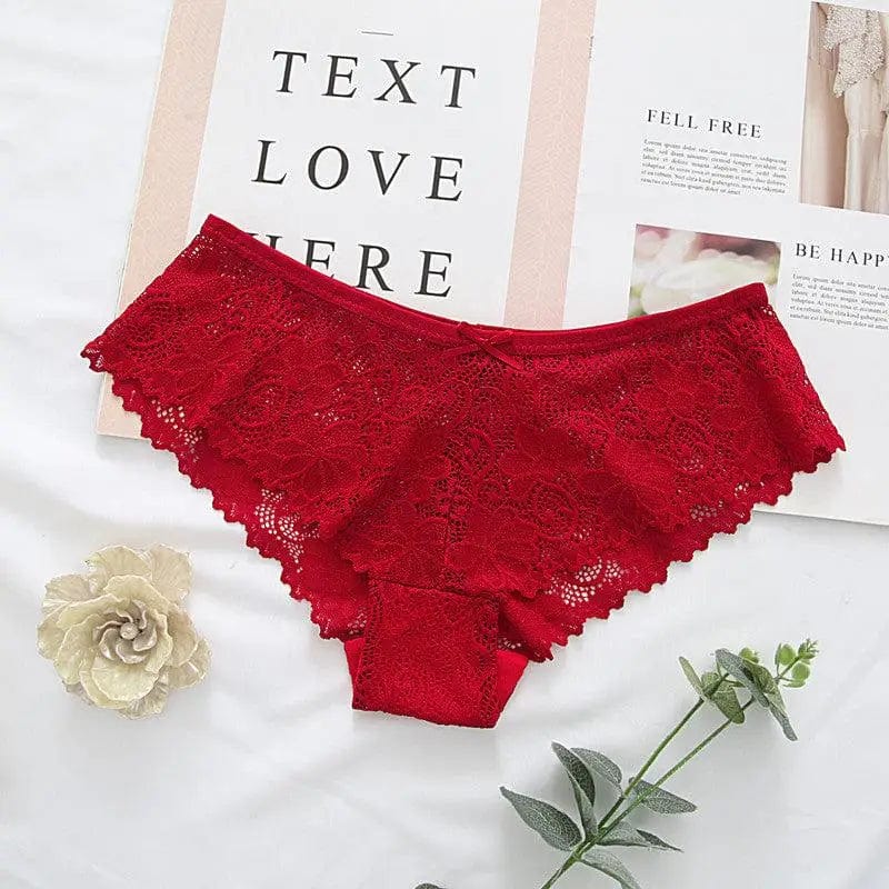 LOVEMI  panties Red / One size Lovemi -  Lace Panties