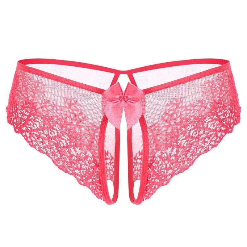 LOVEMI  Panties WatermelonRed / One size Lovemi -  Lace Bow Sexy Non-take-off Thong Sexy Lingerie