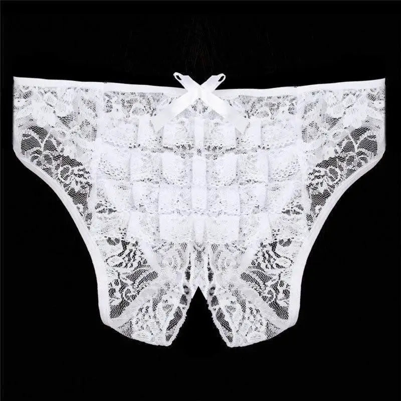 LOVEMI  Panties White / XL Lovemi -  Sexy Lingerie Cut Out Underpants Briefs Lace See Through