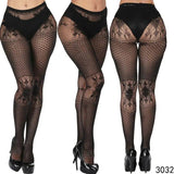 LOVEMI  Pantyhose 3032Style Lovemi -  Vintage tattoo lace cutout stockings