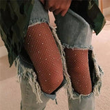 LOVEMI  Pantyhose Lovemi -  Jumpsuits Stovepipe Nightclub Style Glitter Bottoming Thin Stockings