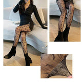 LOVEMI  Pantyhose Lovemi -  Moon Sexy Fishnet Stockings Women Black Silk Rompers