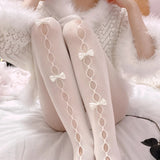 LOVEMI  Pantyhose Lovemi -  One-size Bow Thin Pantyhose Stockings