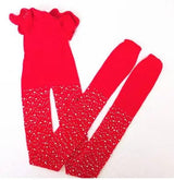 LOVEMI  Pantyhose Red / Tile 60to65 Lovemi -  Kid's Socks Hot Drilling Fishnet Stockings Hollow Stockings Pantyhose