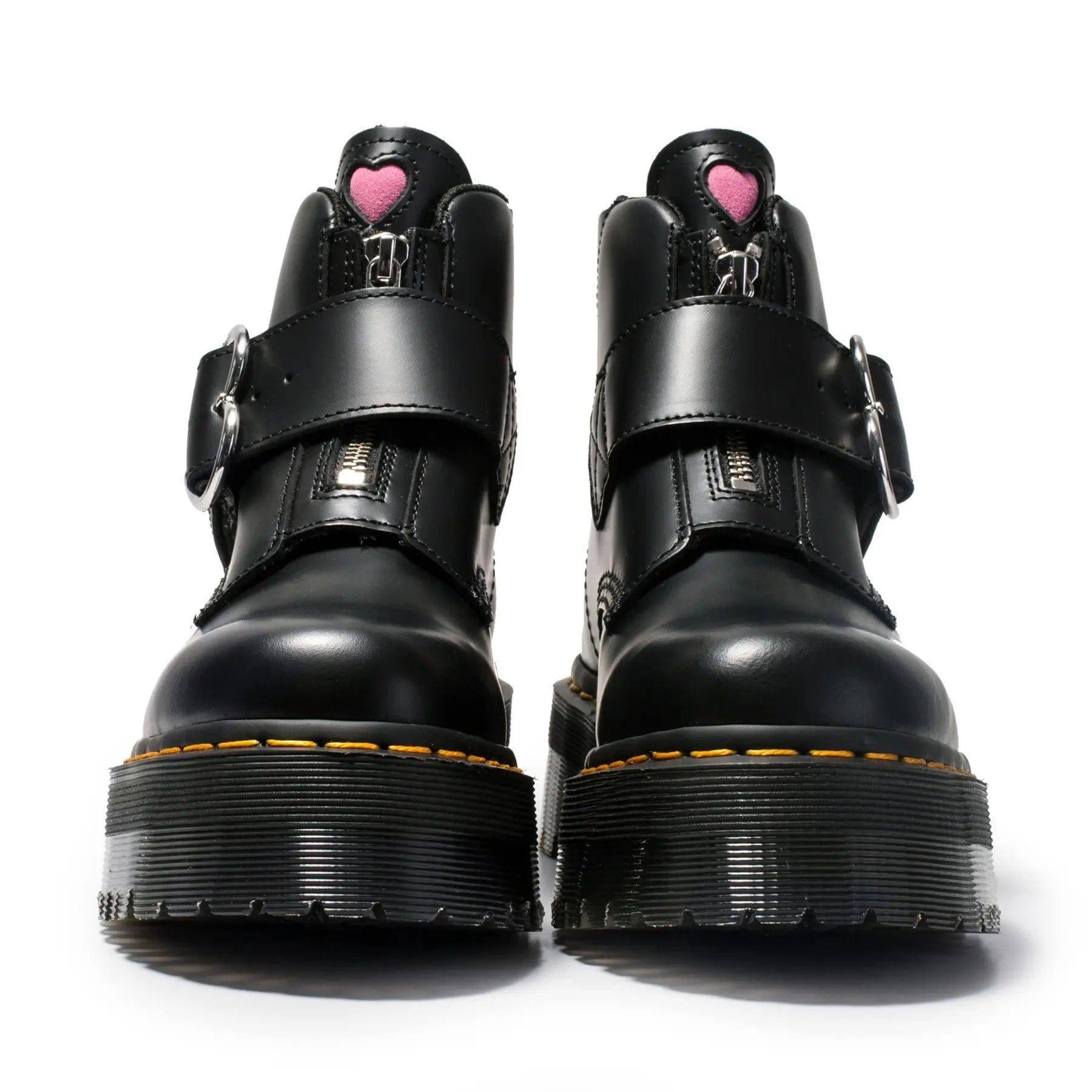 Peach heart fashion boots women zipper ankle boots-2