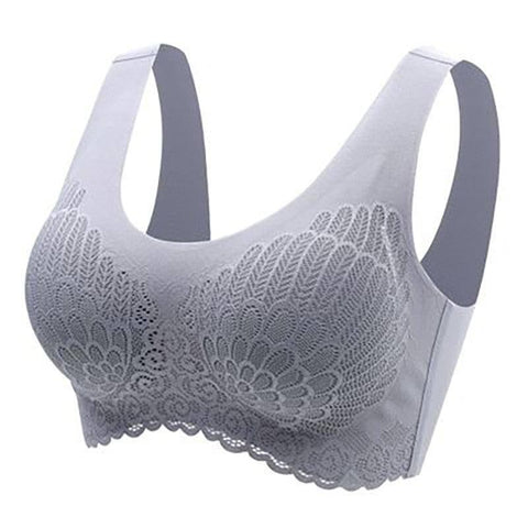 Plus Size Bra 3XL4XL Seamless Bras For Women Underwear BH-4.0-gray-6