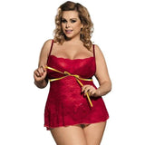 Plus Size Erotic Red Lingerie Pron Sexy Lingerie-M-1