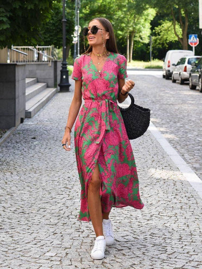 Chic Floral Maxi Dress - Summer Fashion-10