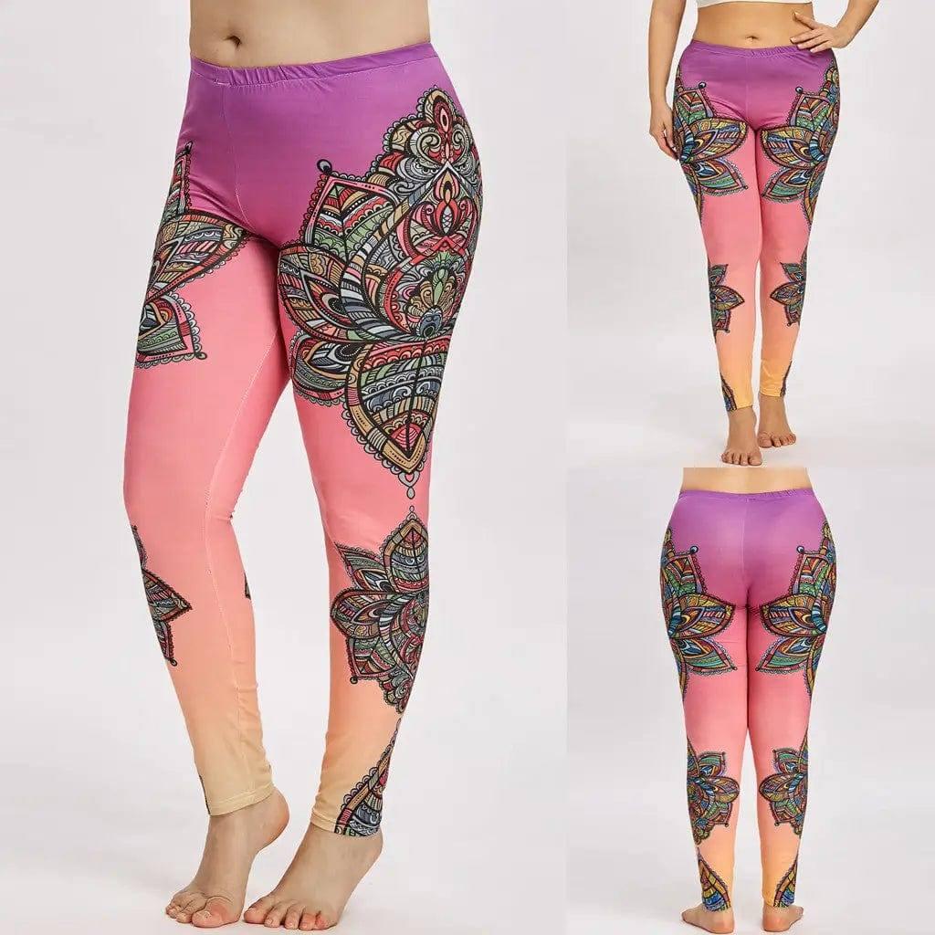 Printed yoga pants-4