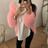 Puff Sleeves Fashion Solid Color Temperament Outer Sweater-7