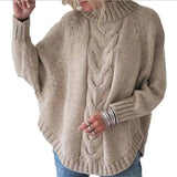 Pullover sweater women loose sweater-7