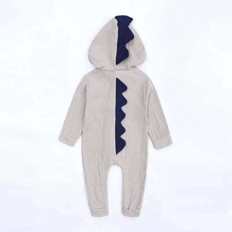 Rabbit Ears Baby Romper-Grey-8