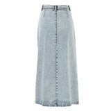 Retro Design Denim Skirt For Women-7