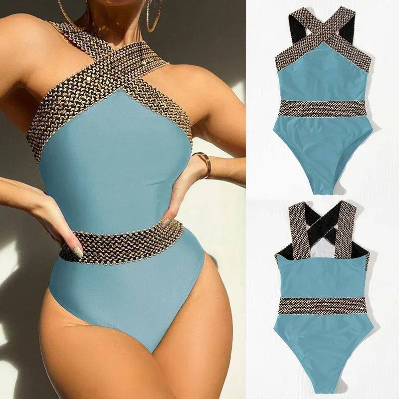 Riseado Sexy Push Up Swimsuit One Piece Swimwear Women 2023-U1804-13