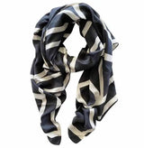 LOVEMI  Scarf Beige striped / 180x90cm Lovemi -  Western Style Fashion Shawl All-match Silk Warm Scarf