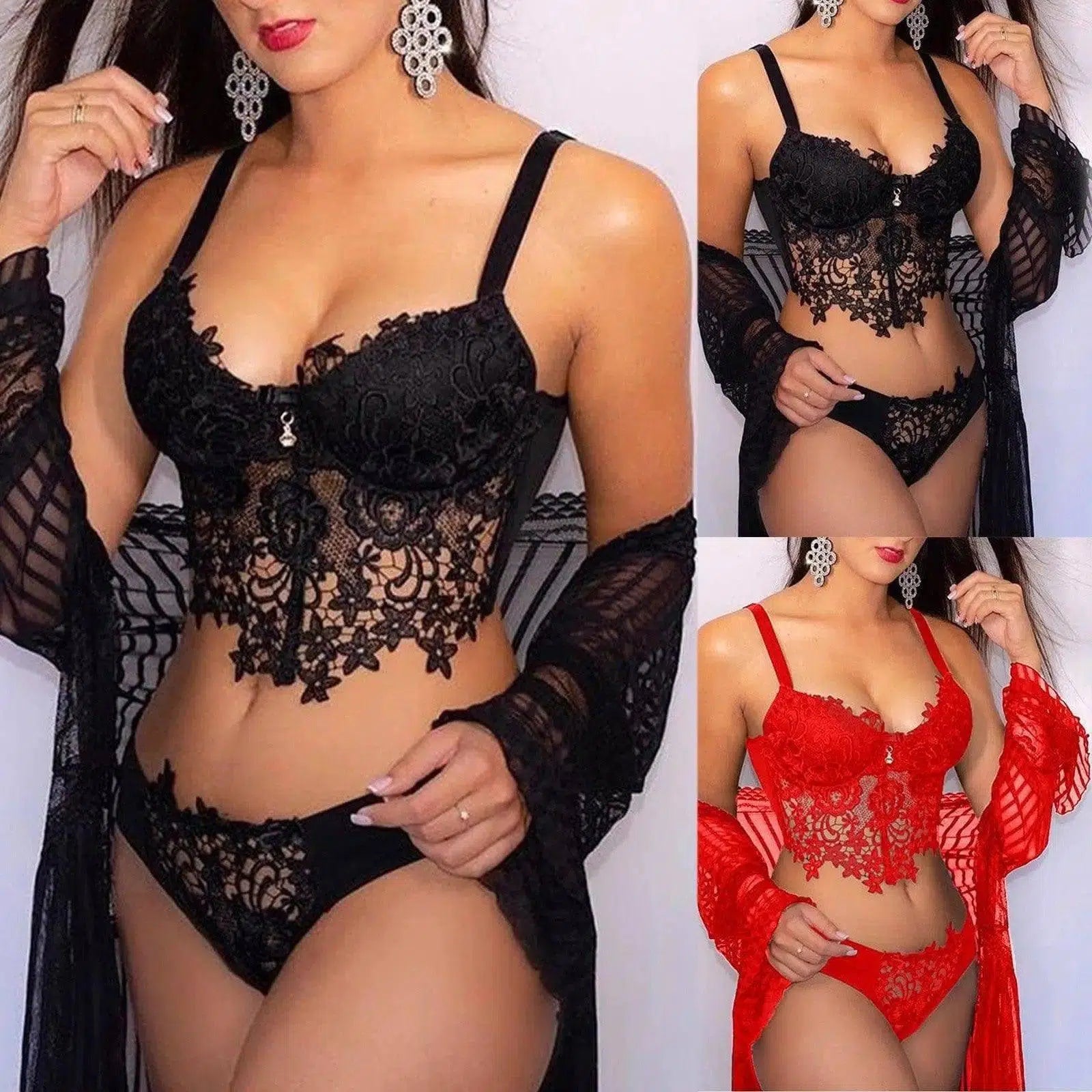 Se Xy Suit Lace Hollow Se Xy Sling Se Xy Lingerie Women-1