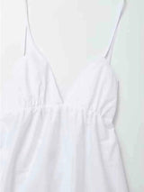 Sexy Backless Midi Dress Sleeveless V Neck Dress 2023-5