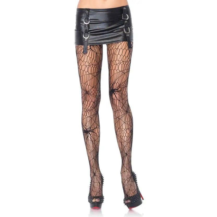 Sexy Cobweb Jacquard Stockings-M-2