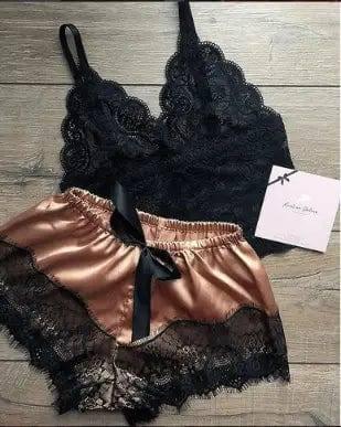 Sexy Lingerie Lace Split Three-Point Sexy Sling-15
