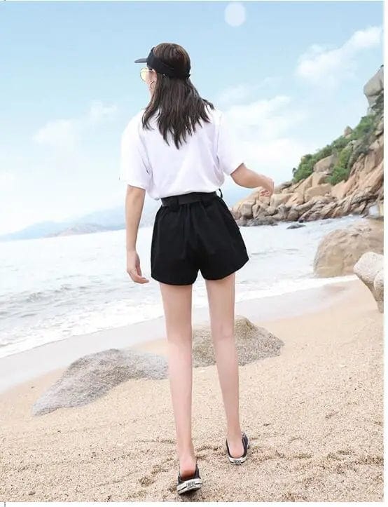 LOVEMI  Short black / L Lovemi -  Spring star with a Korean version of leisure and sweet
