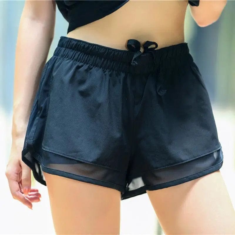LOVEMI  Short Black / L Lovemi -  Women's anti-failure mesh yoga pants