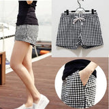 LOVEMI  Short Lovemi -  Summer Elastic Waist Cotton Plaid Loose Shorts For Women