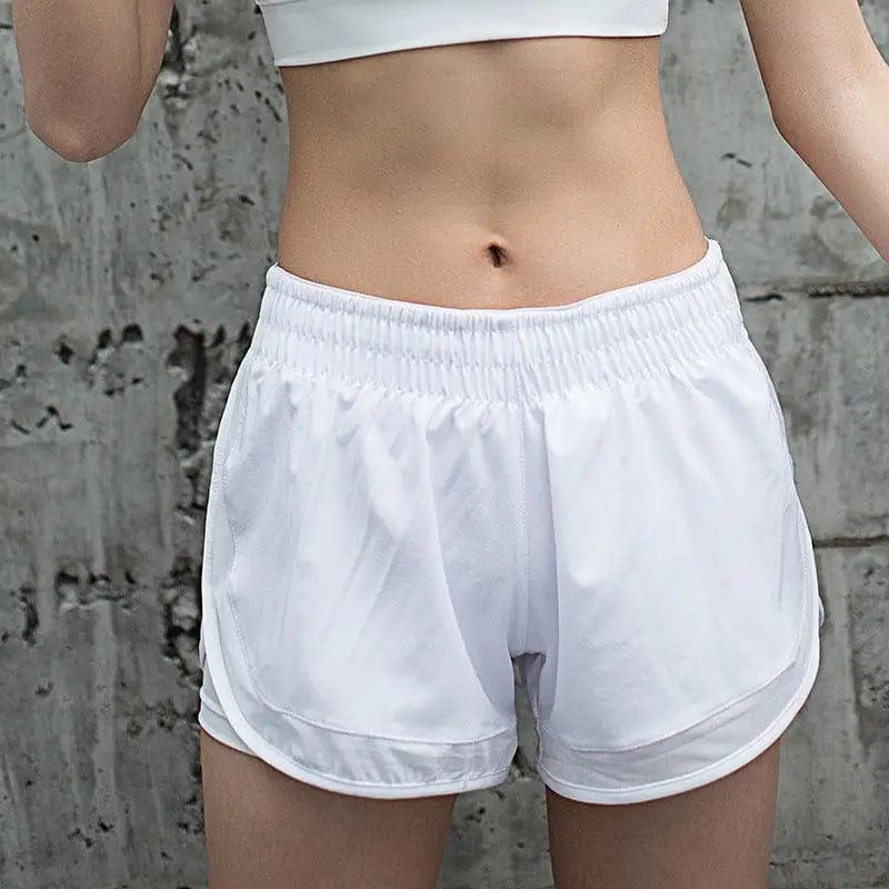 LOVEMI  Short White / M Lovemi -  Sports mesh shorts loose breathable marathon hot pants