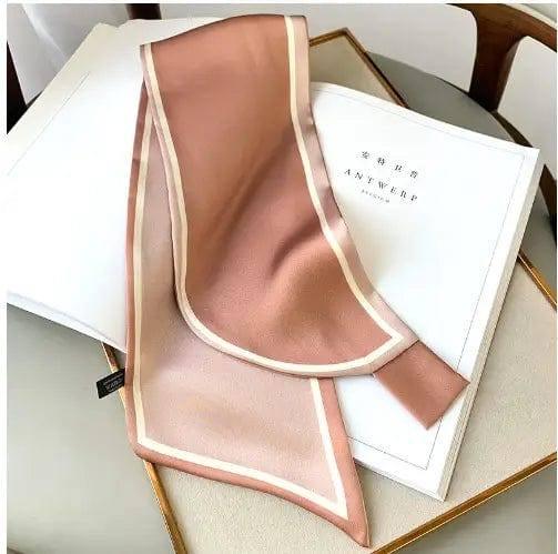 Simple Decorative Oil Painting Ear Scarf-XED5 leather pink-10