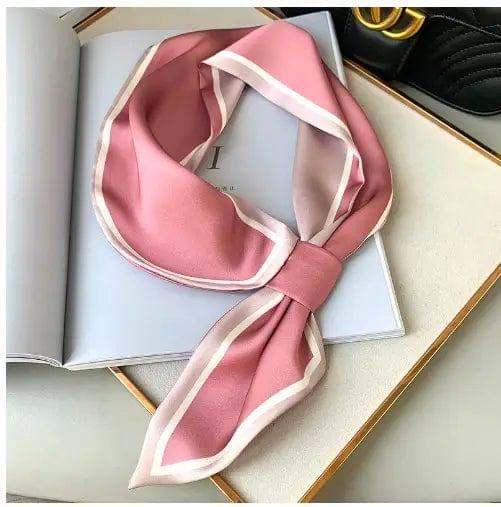 Simple Decorative Oil Painting Ear Scarf-XED5 bright pink-11