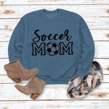 Simple Pullover Crew Neck Top Long-sleeved Sweater-Blue Black Sweater Font-11