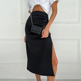 LOVEMI  Skirts Black / S Lovemi -  Women's Temperament High Waist Slim Fit Suit Skirt