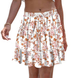 LOVEMI  Skirts White Background Pink Flower / S Lovemi -  Women's Fashion Stitching Floral Skirt