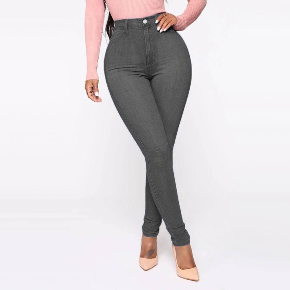 Slimming Jeans Pants For Women High Waist Trousers With-7