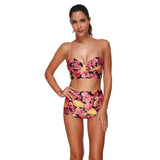 Sling print women's swimsuit-FlowerColor-1