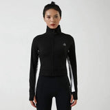 LOVEMI Sport clothing Black / S Lovemi -  Stand-up Collar Workout Clothes Jacket Long-sleeved