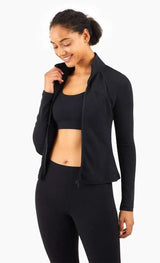 LOVEMI Sport clothing Black / XL Lovemi -  Running sports jacket with zipper cardigan