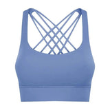LOVEMI Sport clothing Blue / 4 Lovemi -  Fitness Women's Hem Widened Cross Beautiful Back Gather