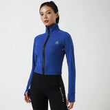 LOVEMI Sport clothing Dark Blue / S Lovemi -  Stand-up Collar Workout Clothes Jacket Long-sleeved