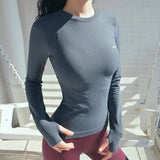 LOVEMI Sport clothing gray / S Lovemi -  Sun protection workout clothes female long-sleeved sports