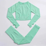 LOVEMI Sport clothing Green / 2pcs / S Lovemi -  Fitness Sports Yoga Clothing Suit Women Seamless