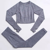 LOVEMI Sport clothing Grey / 2pcs / S Lovemi -  Fitness Sports Yoga Clothing Suit Women Seamless
