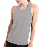 LOVEMI Sport clothing Grey / M Lovemi -  Hollow solid color sleeveless vest T-shirt