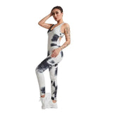 LOVEMI Sport clothing Grey / S Lovemi -  One-piece Yoga Wear Running Fitness Tie-dye One-piece